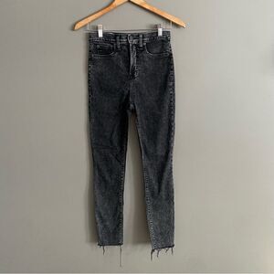 Gap True Skinny Ankle‎ Sky Rise Acid Wash Denim Jeans Womens Size 25